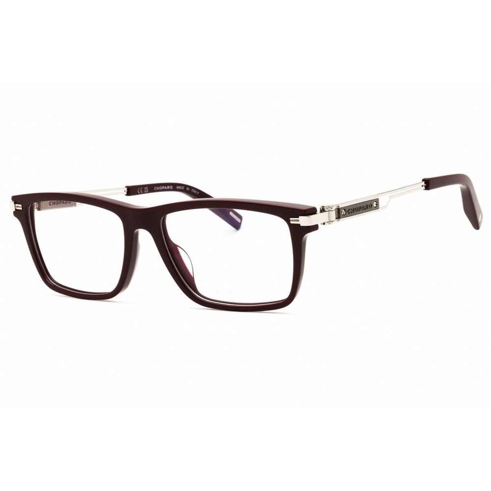 NWT Chopard VCH357-01CK Burgundy Rectangle 55mm Eyeglasses